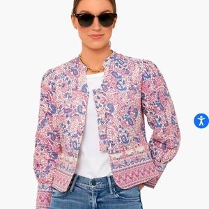 Antik Batik adorable floral print quilt jacket